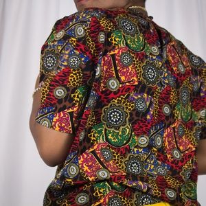 Vintage kaleidoscope dress shirt.
